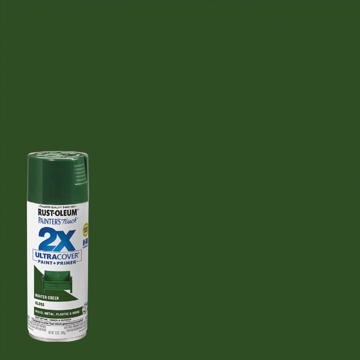 HUNTER GREEN SPRAY PAINT - 249111 by Rustoleum