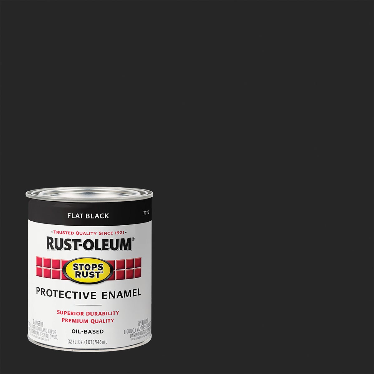 FLAT BLACK ENAMEL - 7776-502 by Rustoleum