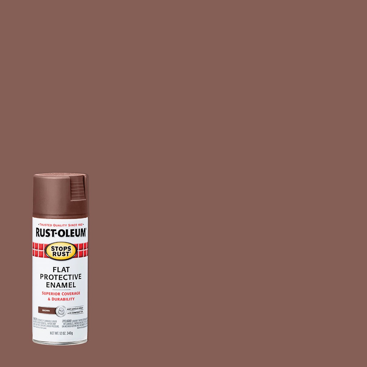 FLAT BROWN SPRAY PAINT - 214085 by Rustoleum