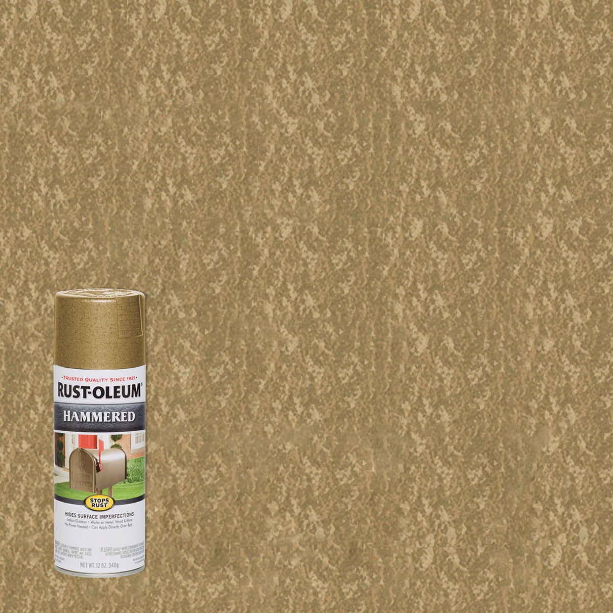 GOLD HAMMERD SPRAY PAINT - 7210-830 by Rustoleum