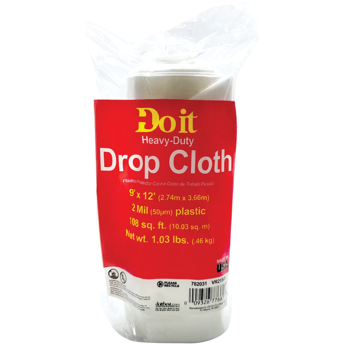 2MIL 9X12 PLS DROP CLOTH - 626239 by Berry Plastics
