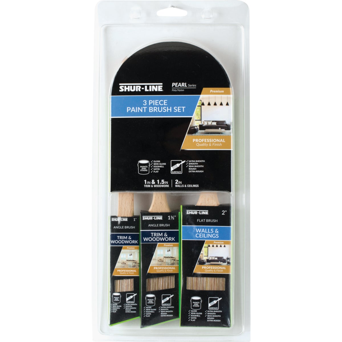 3PK BRUSH SET - 55539 by Shur Line