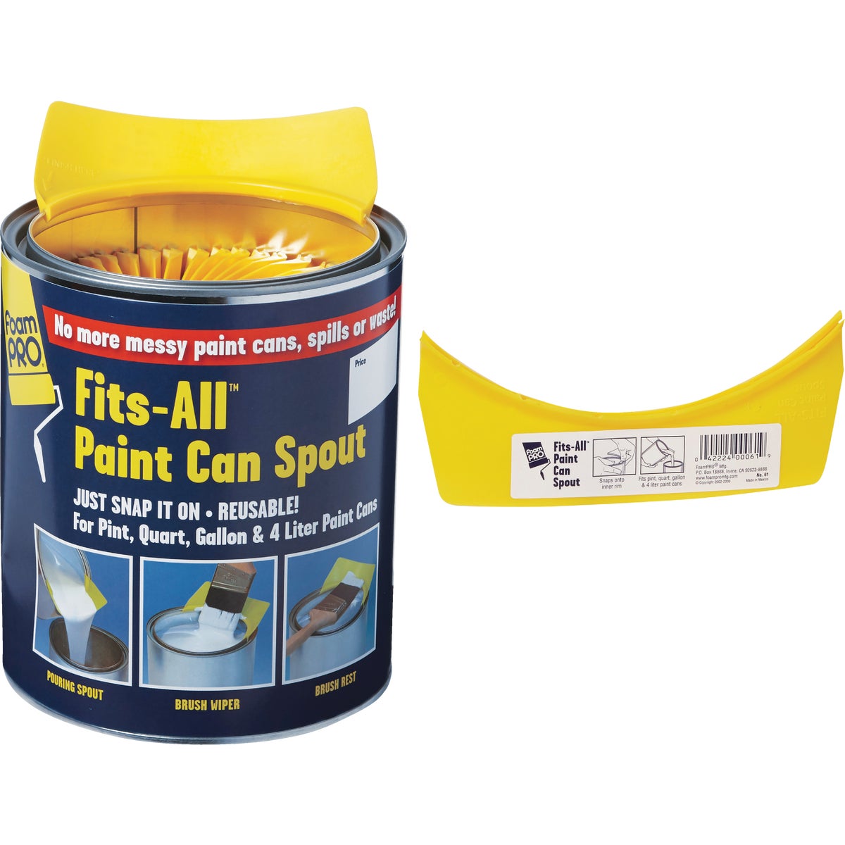 PAINT CAN POUR SPOUT - 61 by Foam Pro Mfg Inc