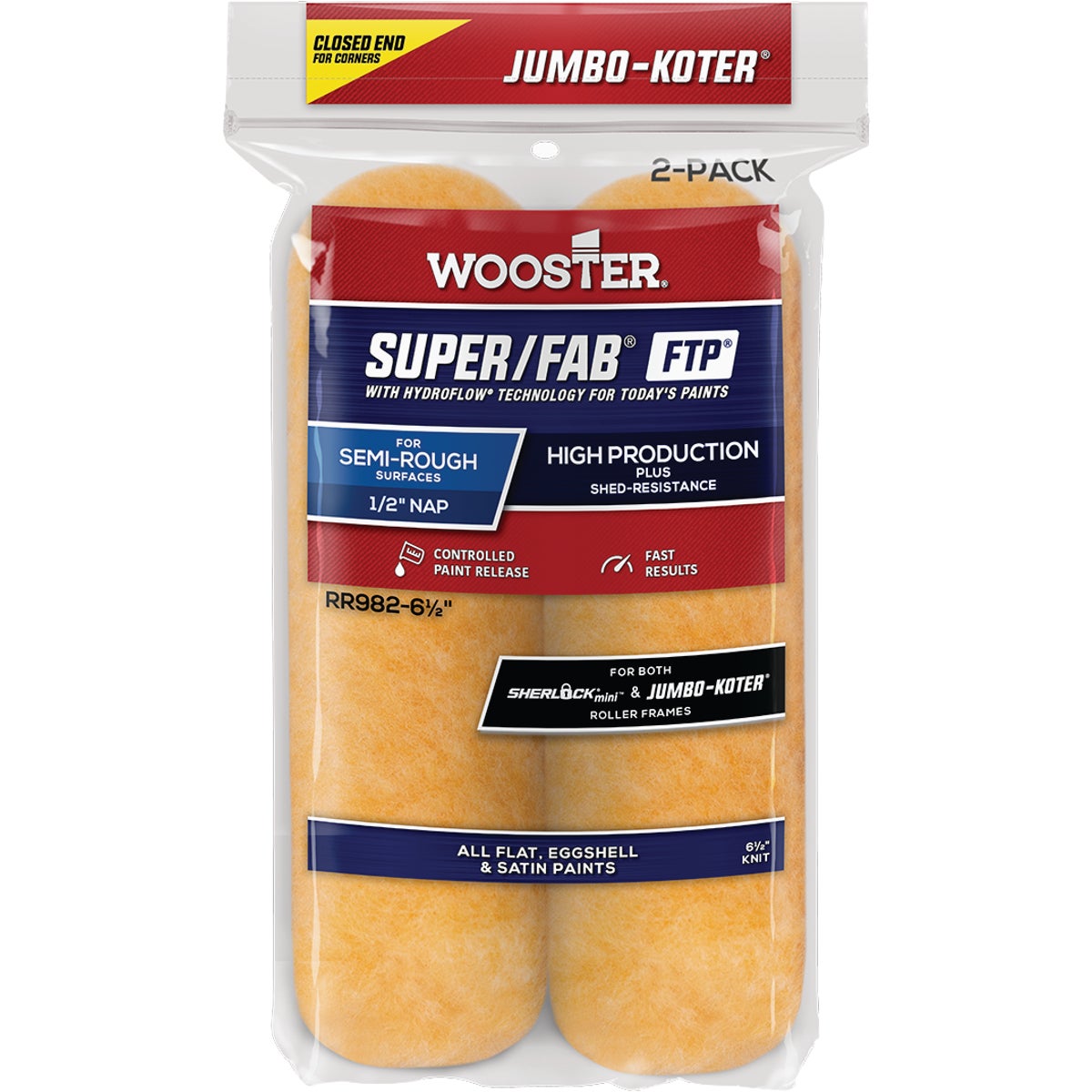 6-1/2X1/2 ROLLER COVER - RR301-6-1/2" by Wooster Brush Co