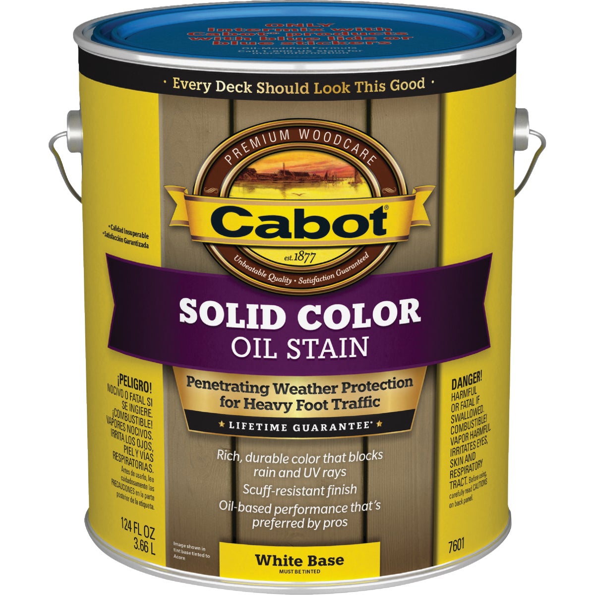 WHT BS SOLID DECK STAIN - 140.0007601.007 by Valspar Corp