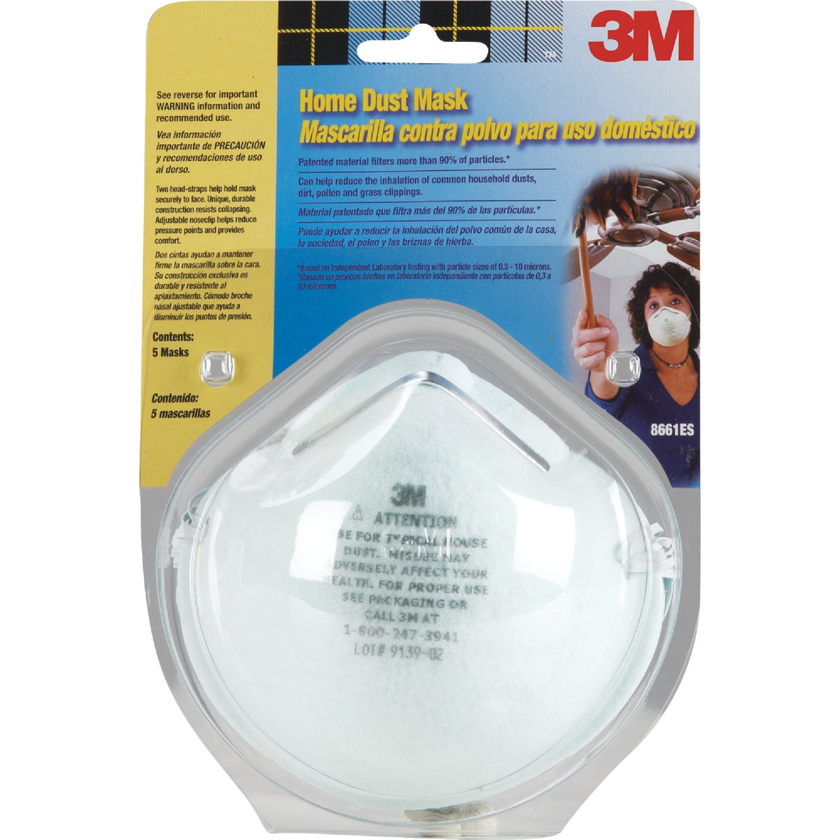 5PK HOME DUST MASK - 8661PC1-A by 3m Co