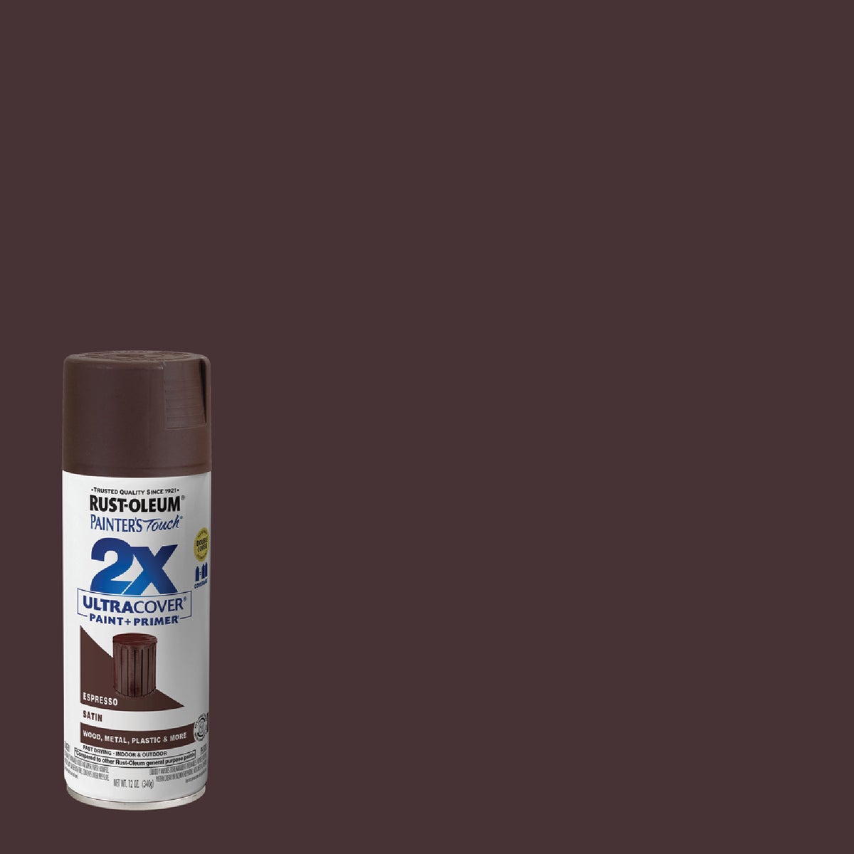 SAT ESPRESSO SPRAY PAINT - 249081 by Rustoleum