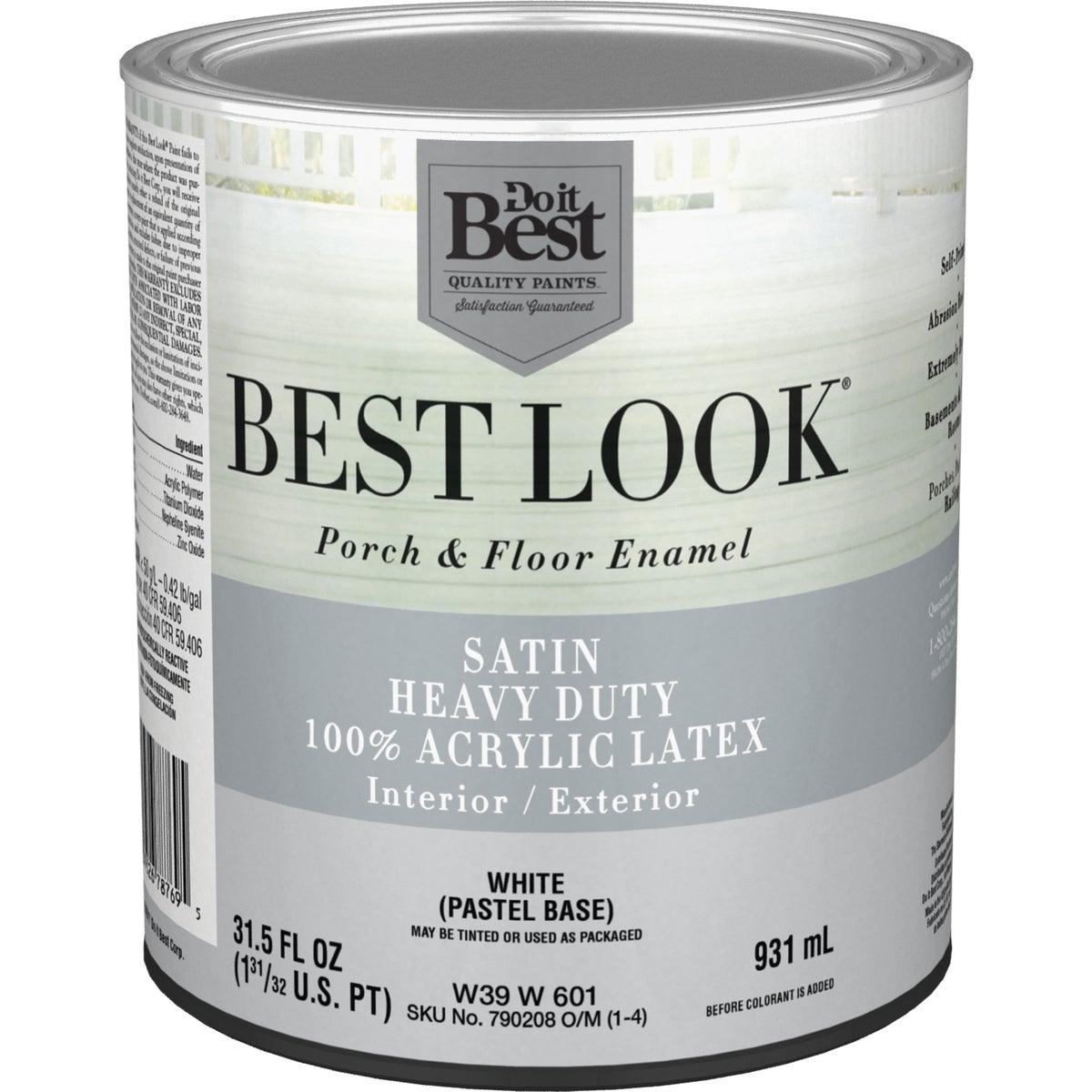 SATIN WHT FLOOR ENAMEL - W39W00601-14 by Do it Best