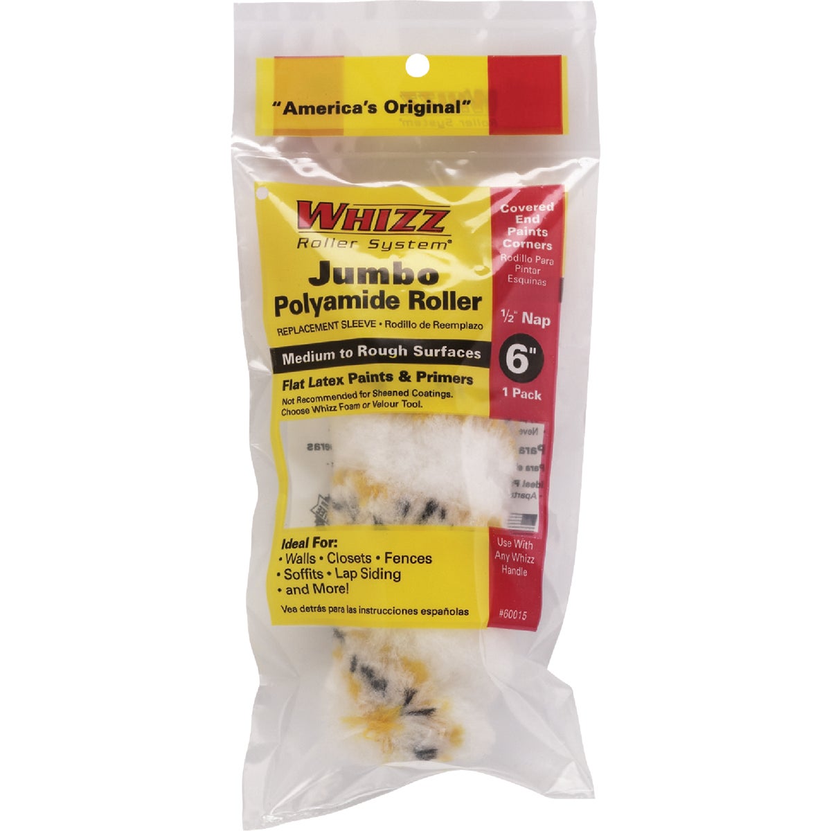6" JUMBO REPLCMNT COVERS - 60015 by Whizz Roller System