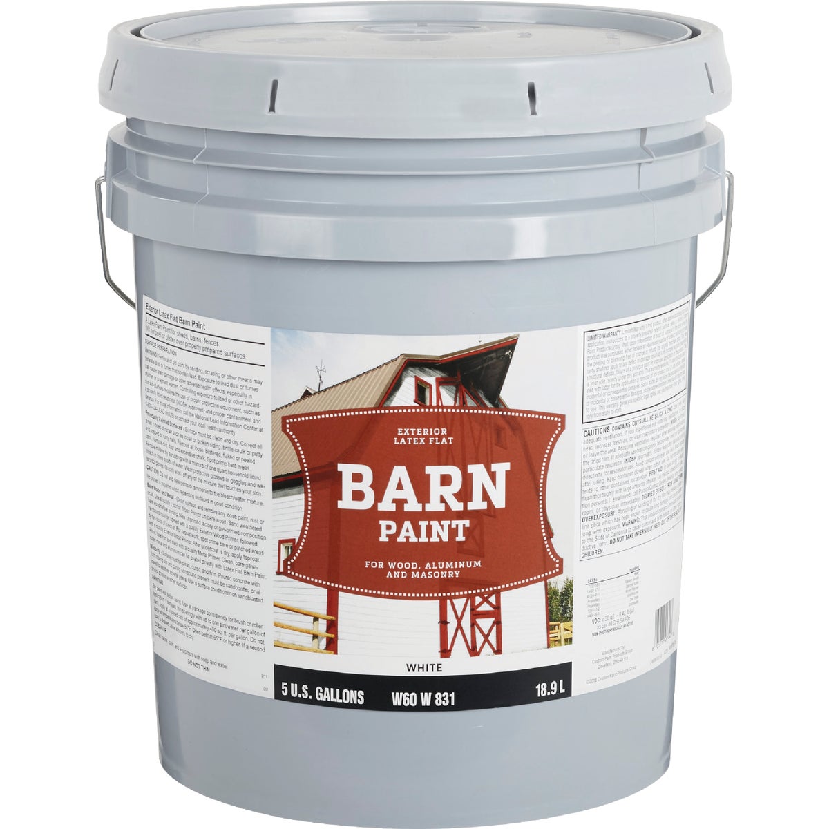 FLAT LTX WHT BARN PAINT - W60W00831-20 by Do it Best