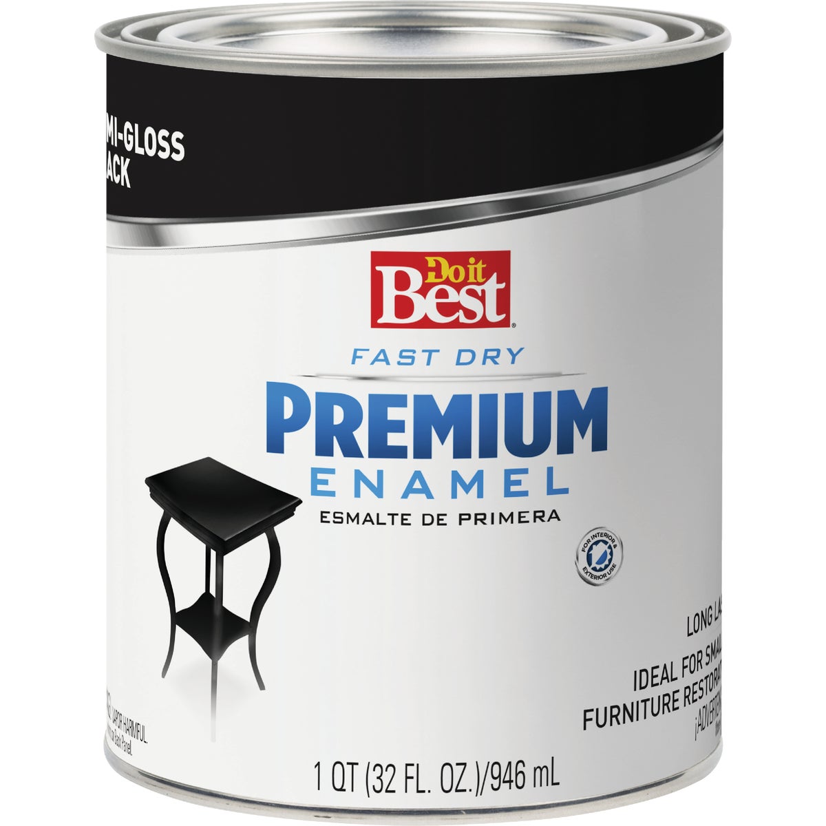 S/G BLACK LATEX ENAMEL - 2203 by Rustoleum