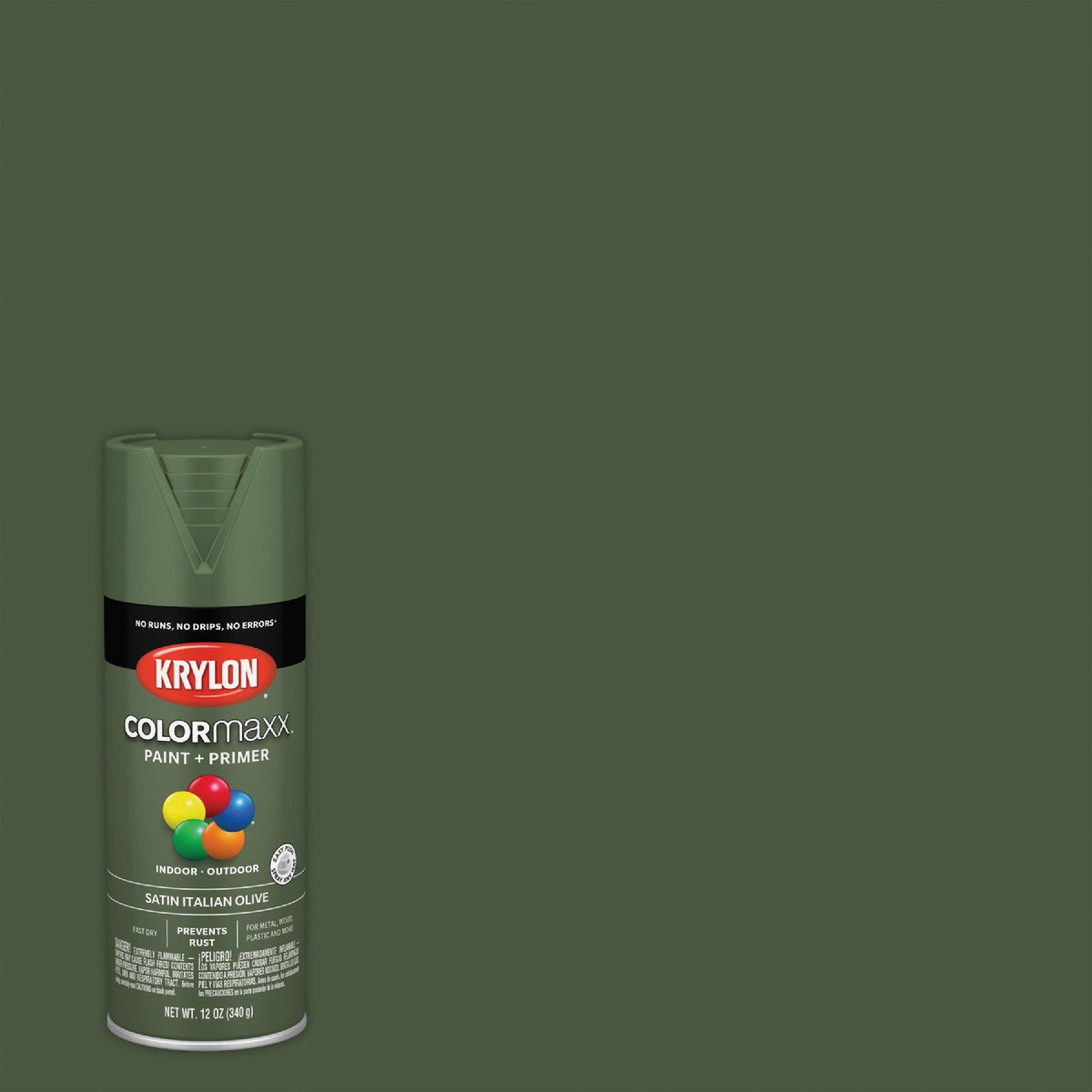 SATIN OLIVE SPRAY PAINT - 53522 by Krylon/consumer Div