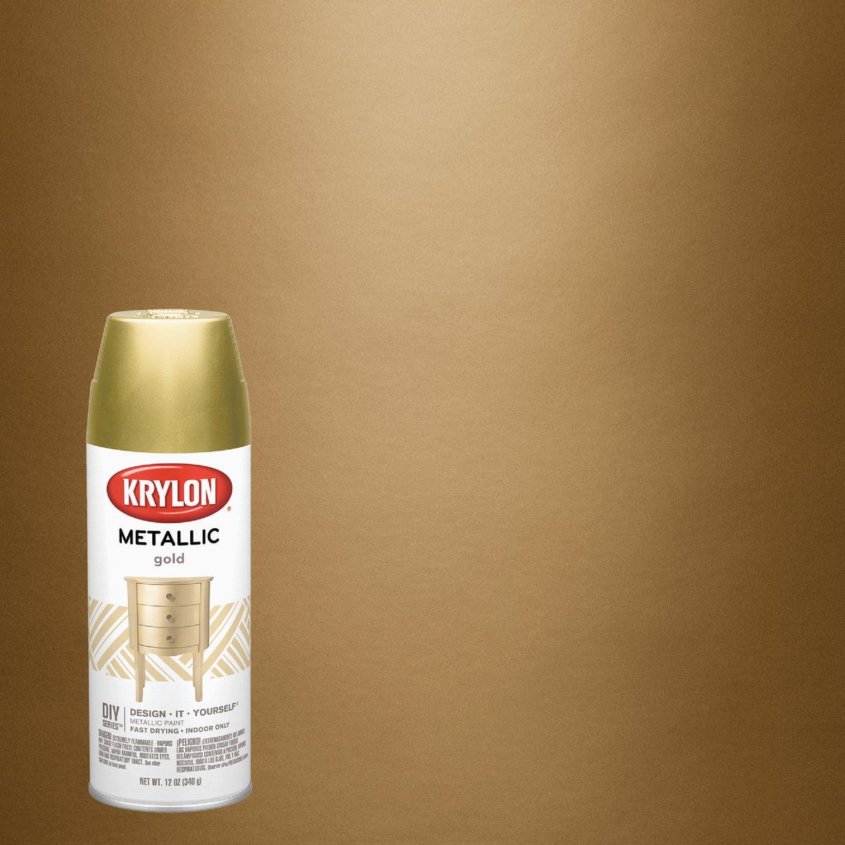 METALIC GOLD SPRAY PAINT - 1706 by Krylon/consumer Div