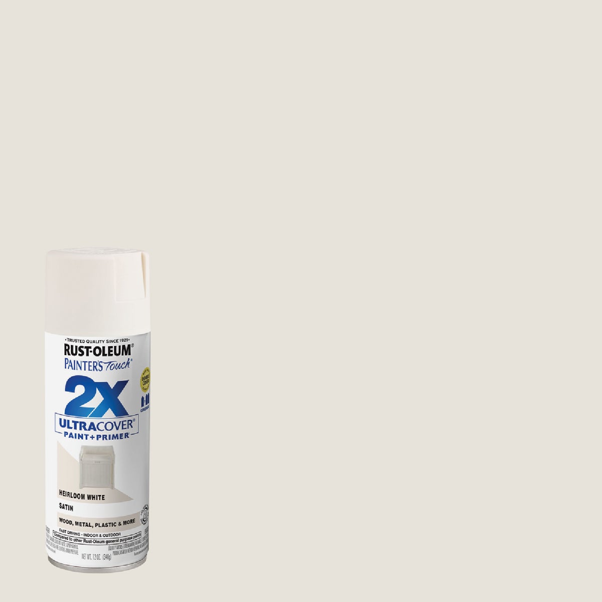 H WHT SAT SPRAY PAINT - 249076 by Rustoleum
