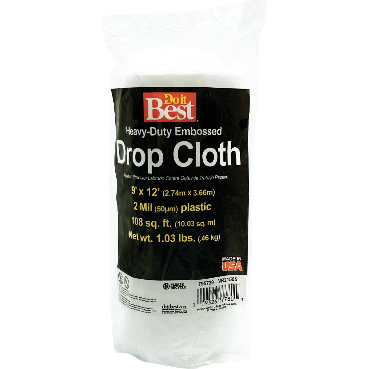 2MIL 9X12 PLS DROP CLOTH - 626233 by Berry Plastics