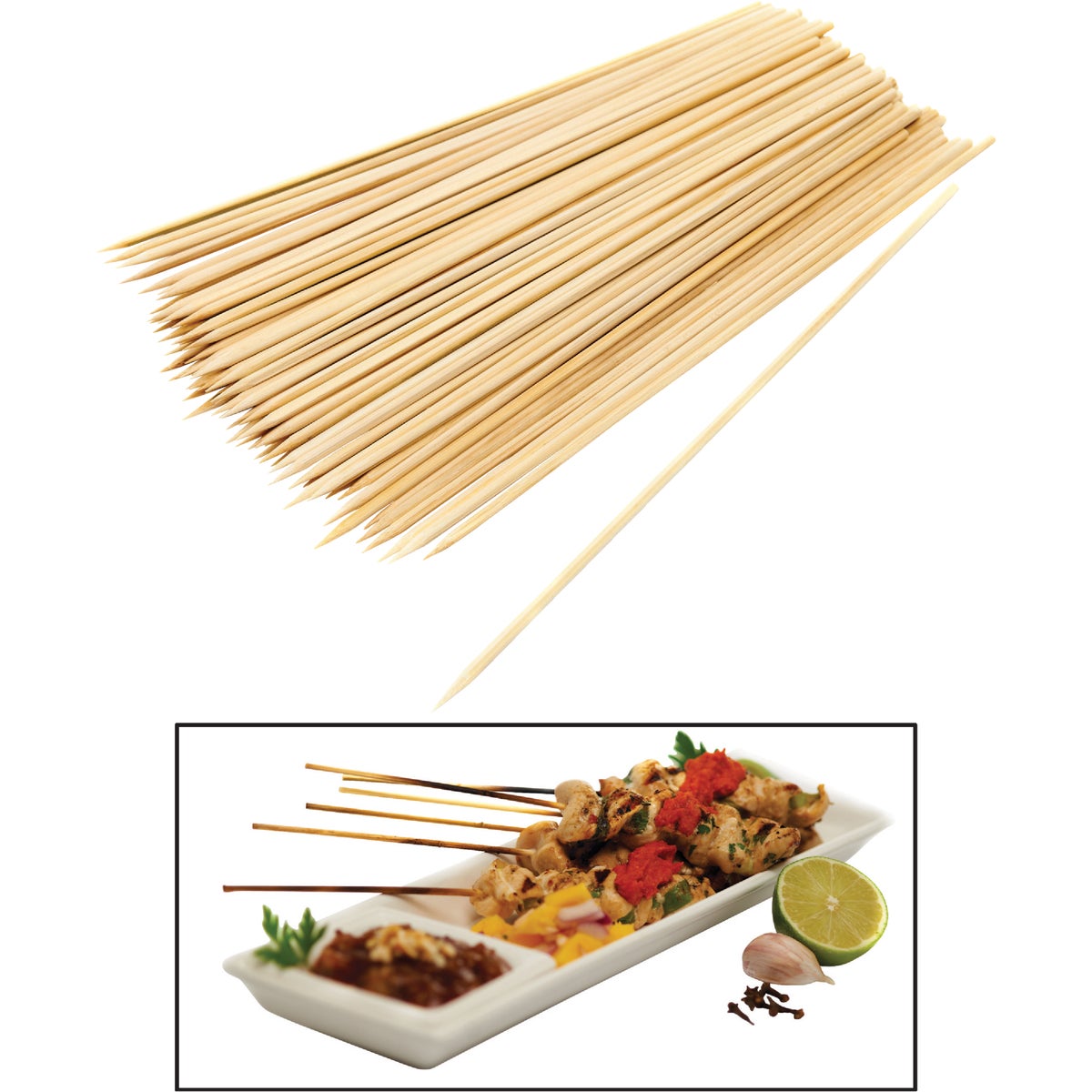 10" BAMBOO SKEWERS - 11060 by Onward Multi Corp Y1