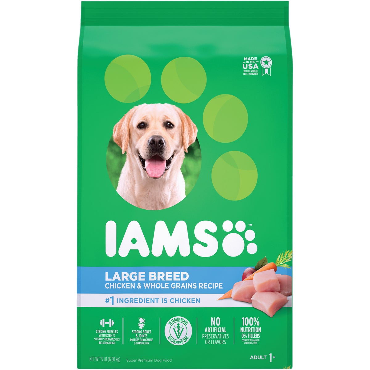 17.5LB LRGBRD ADULT FOOD - 18581 by Wolverton Iams