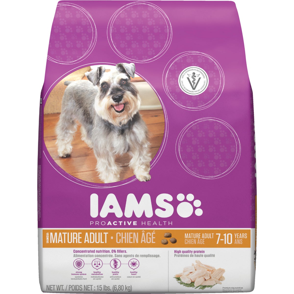 17.5 ACTV MATUR DOG FOOD - 18574 by Wolverton Iams