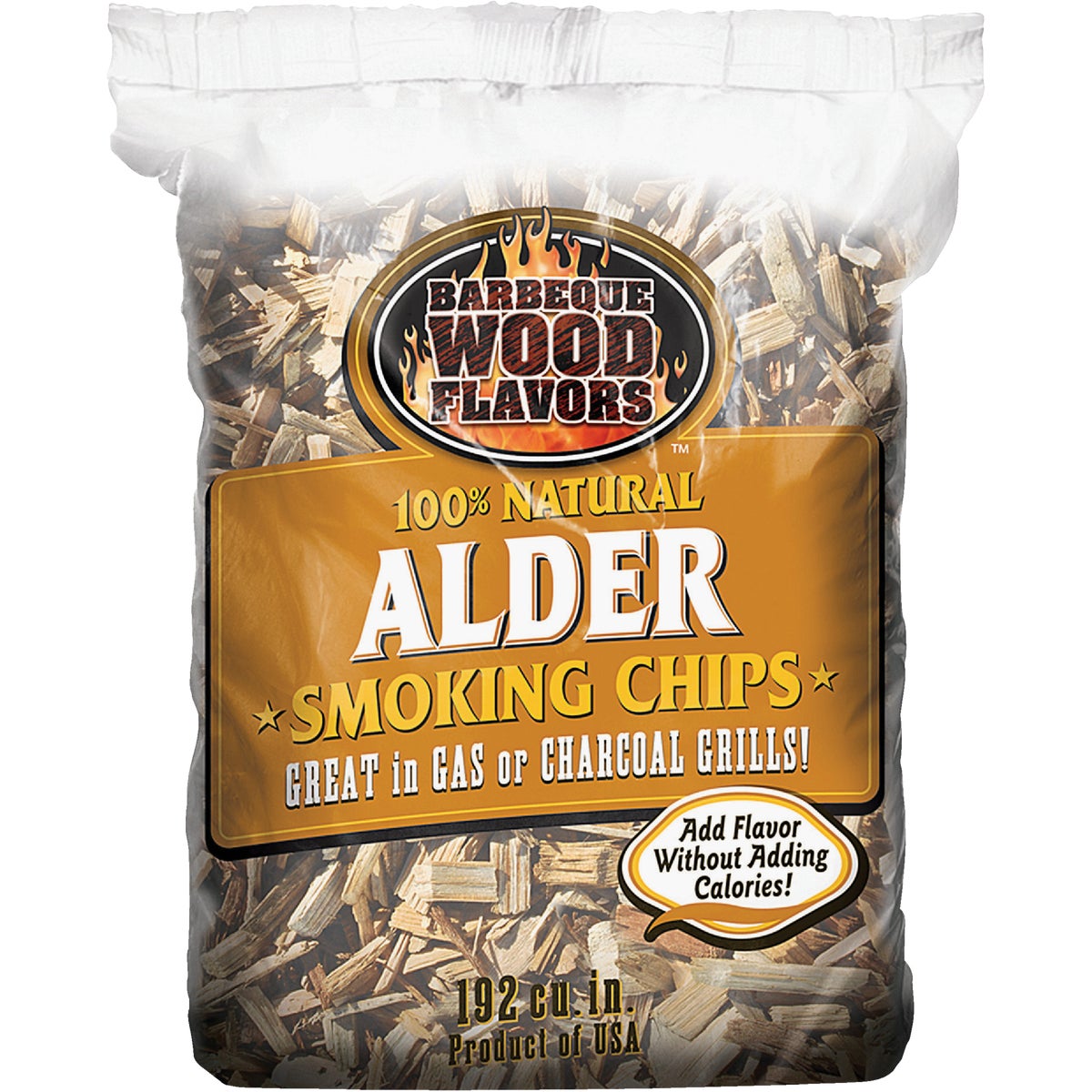 Barbeque Wood Flavors 2.25LB ALDER WOOD CHIPS 60011