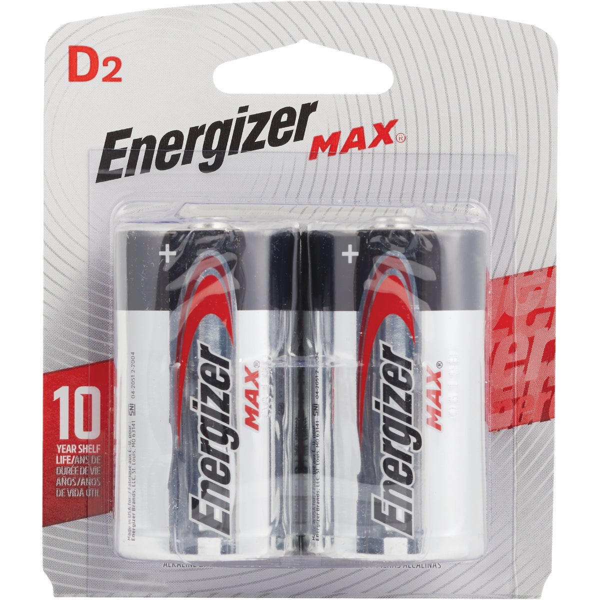 2CD D ALKALINE BATTERY - E95BP-2(GE) by Energizer