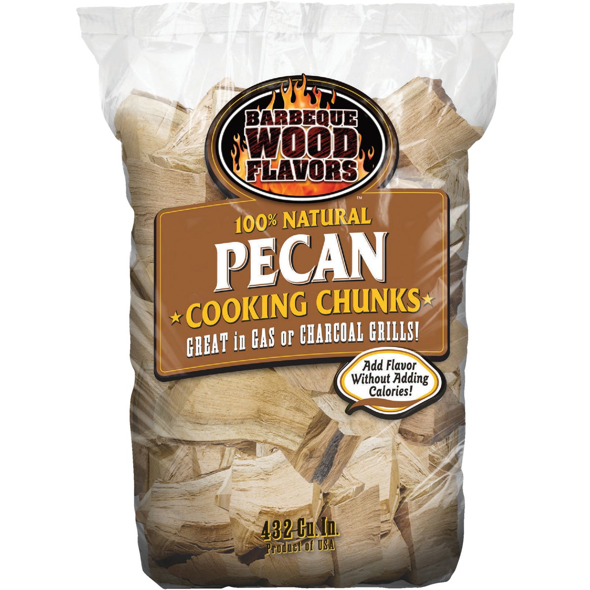 TEXAS SMOKE PECAN CHUNKS - 60014 by Barbeque Wood Flavor