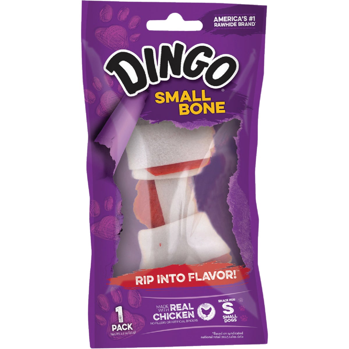 SML WHT DINGO BONE - 97006 by United Pet Group