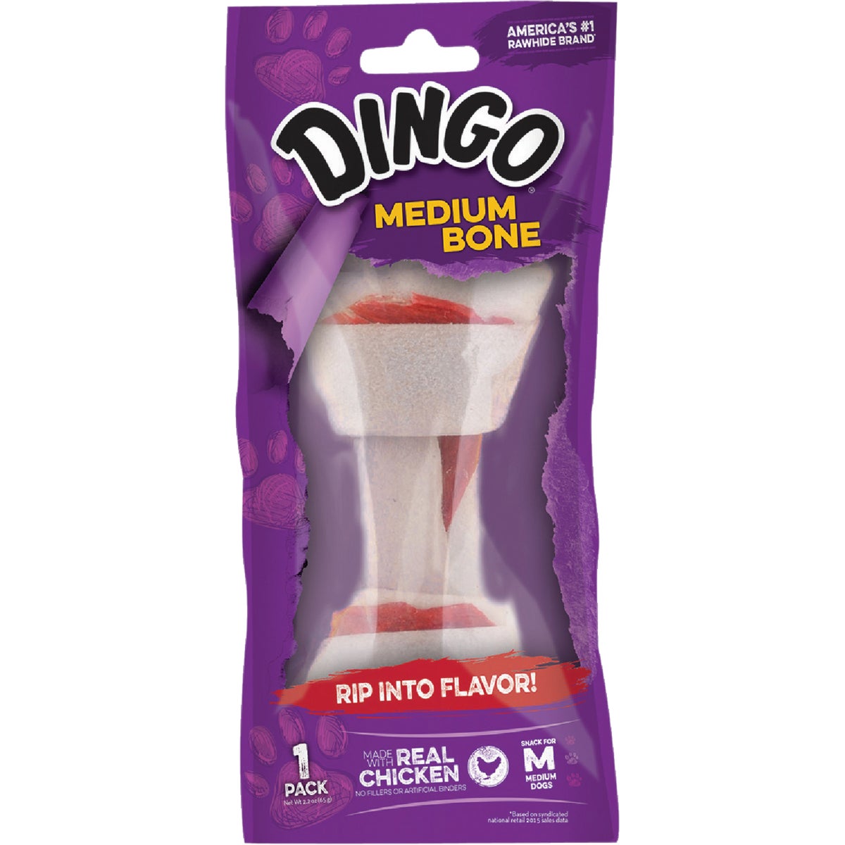 MED WHT DINGO BONE - 97007 by United Pet Group