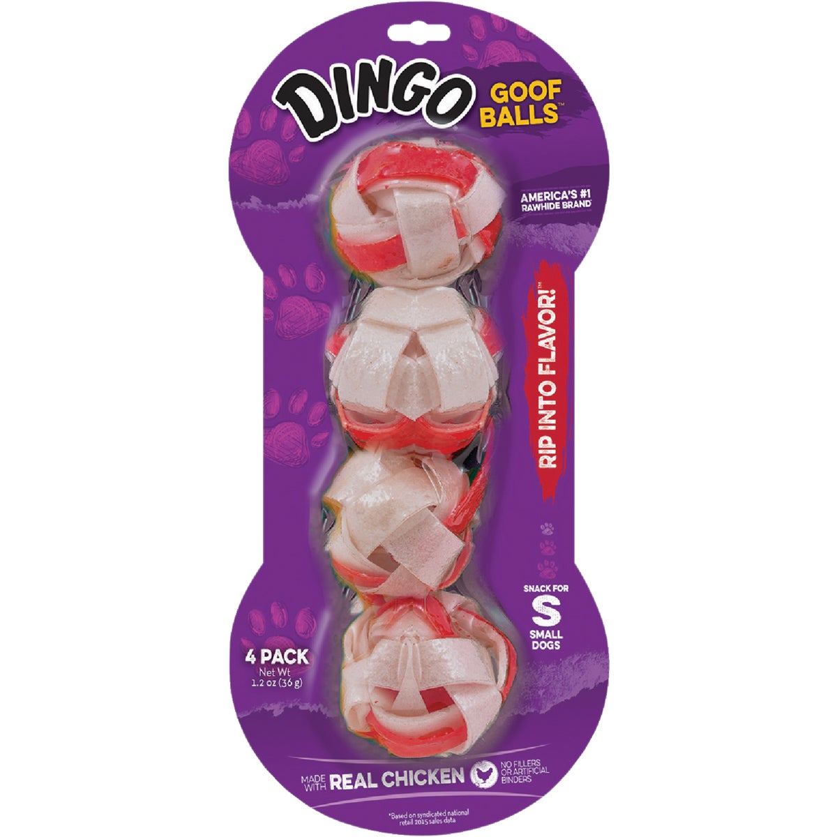 4-pack Small Dingo Goof Balls - 30040 by United Pet Group