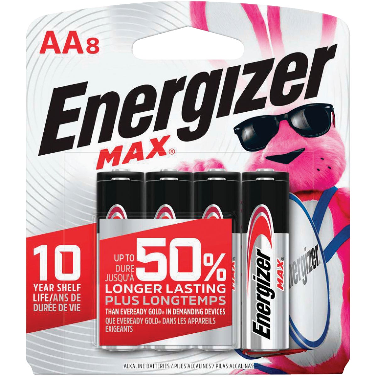 8PK AA ALKALINE BATTERY - E91MP-8 by Energizer