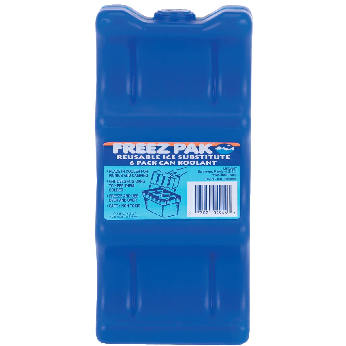 Lifoam Div. Life Like 6PK REUSABLE KOOLANT 4944