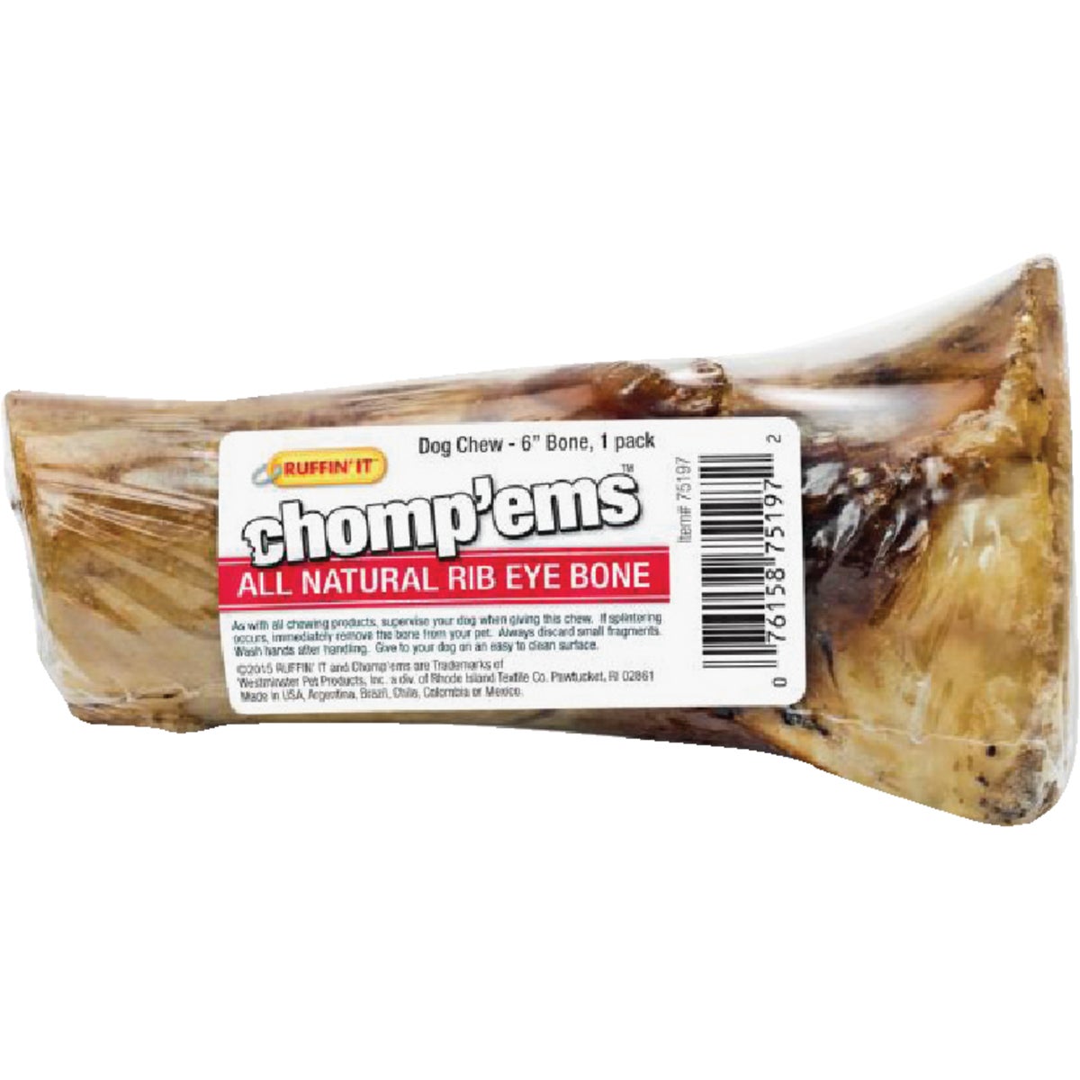 8" SMOKE BEEFY BONE - 75197 by Westminster Pet