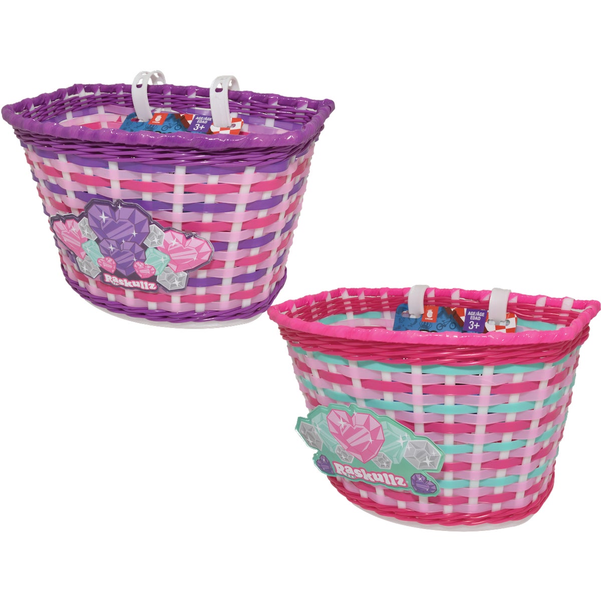 GLITTRGIRL HANDLE BASKET - 1007106 by Bell Sports