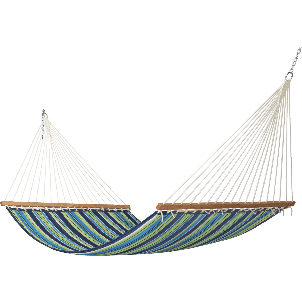 GRN STRIPE TEXT HAMMOCK - M1318G by The Hammock Source