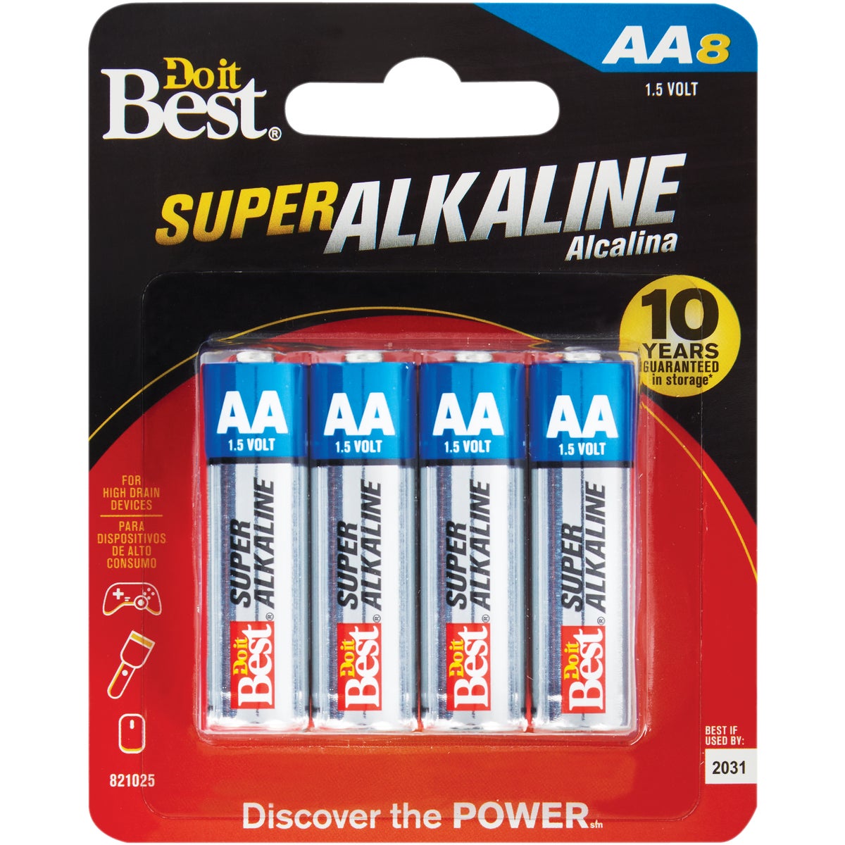 8PK AA ALKALINE BATTERY - DIB815-8CF by Ray O Vac