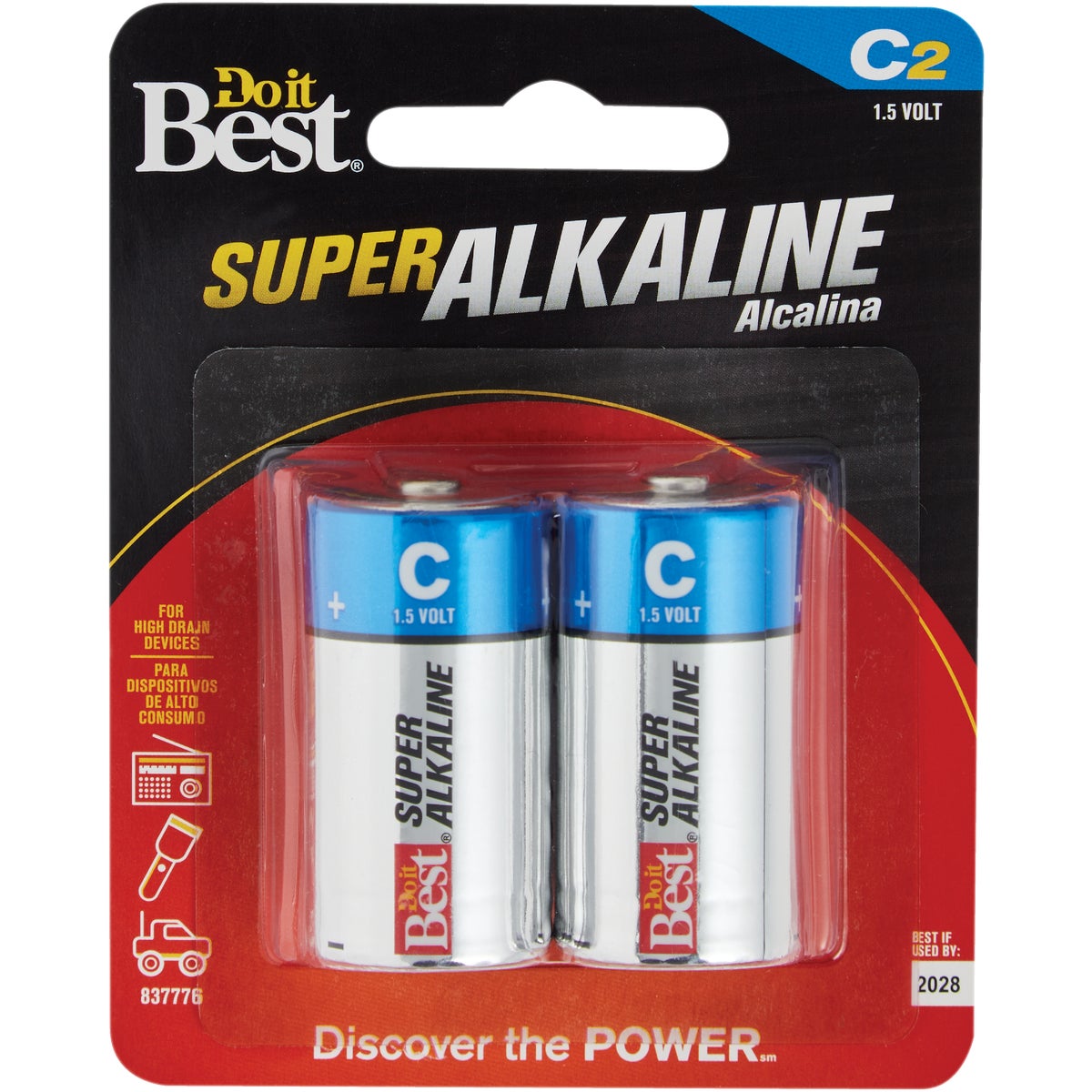 2PK DIB C ALK BATTERY - DIB814-2 by Ray O Vac