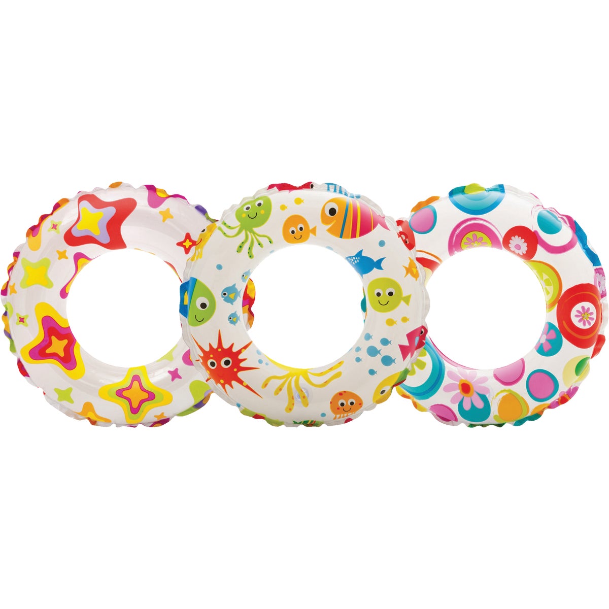 LIVELY PRINT SWIM RINGS - 59230EP by Intex Recreation