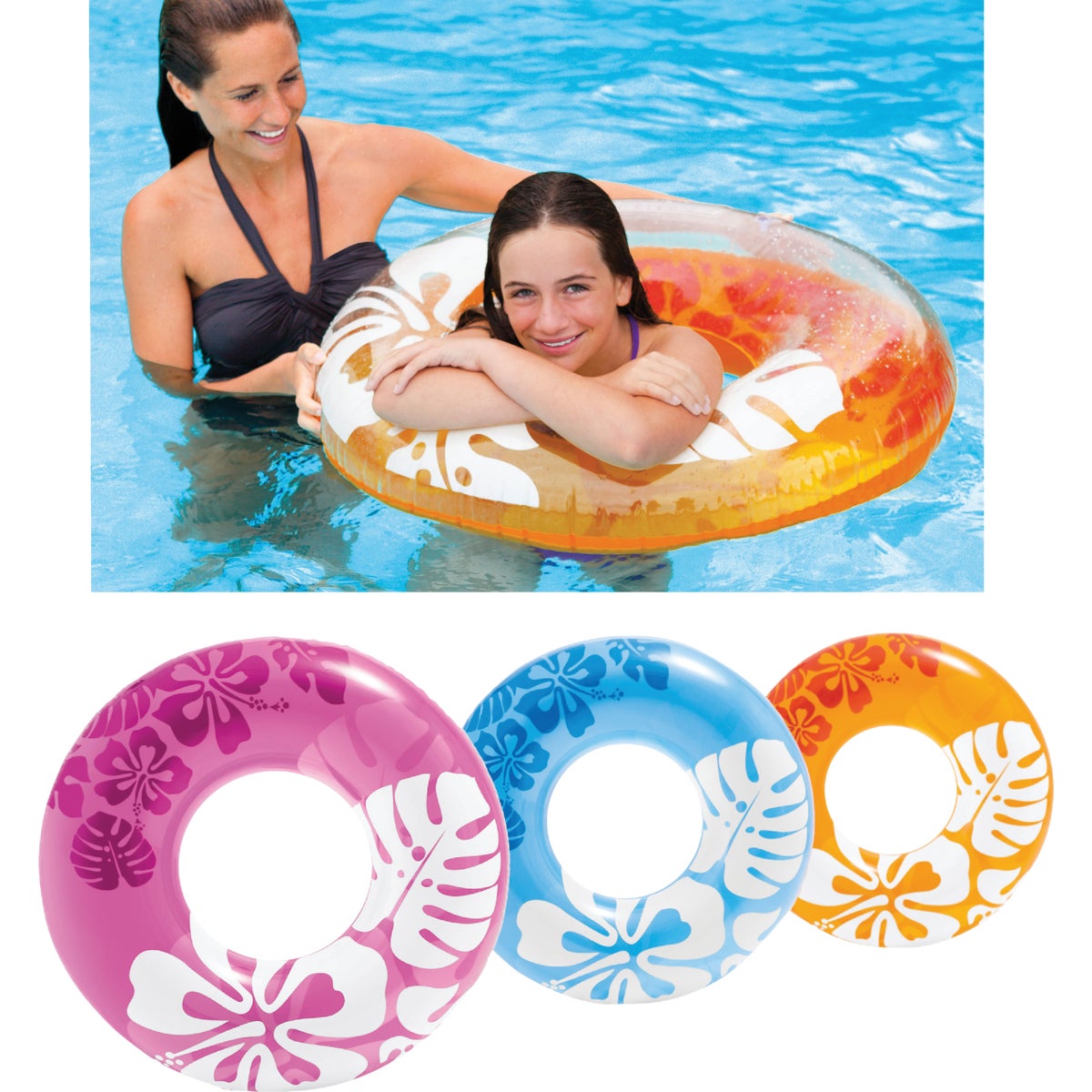 36" CLEAR COLOR TUBES - 59251EP by Intex Recreation