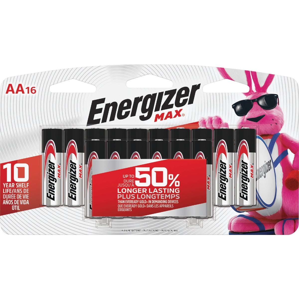 16PK AA ALKALINE BATTERY - E91LP-16 by Energizer