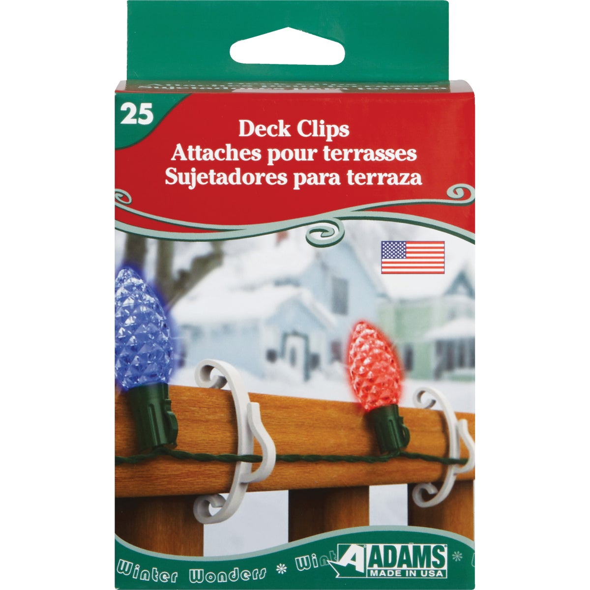 Adams Mfg./Christmas 25PK EAVES CLIP 3210991040