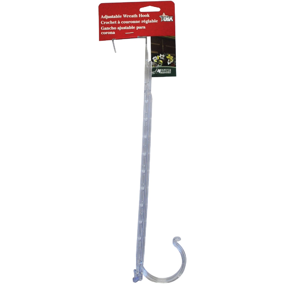 ADJUSTABLE WREATH HOOK - 9220-99-1740 by Adams Mfg/christmas