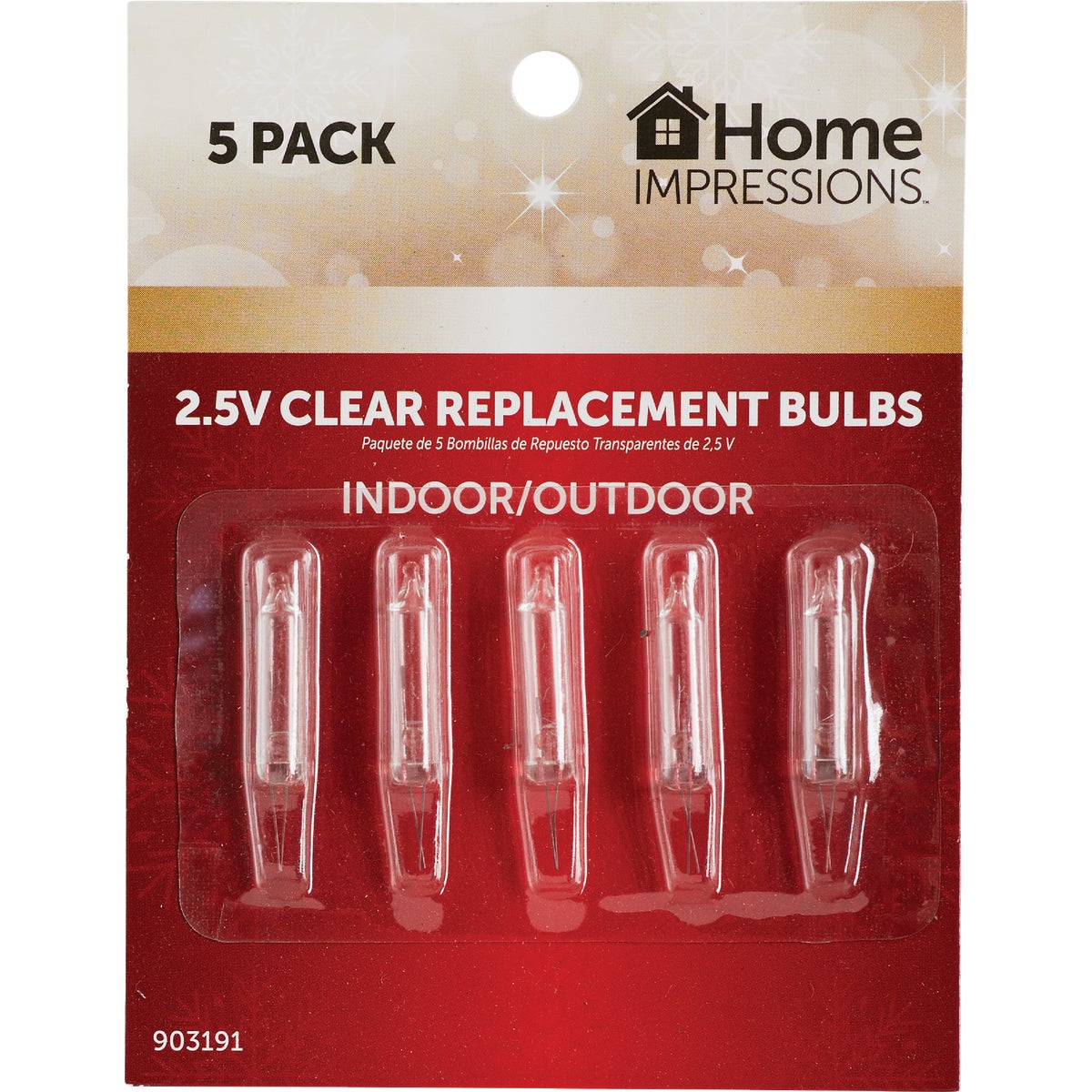 5PK 2.5V CLEAR BULB - 3180-02 by J Hofert-y