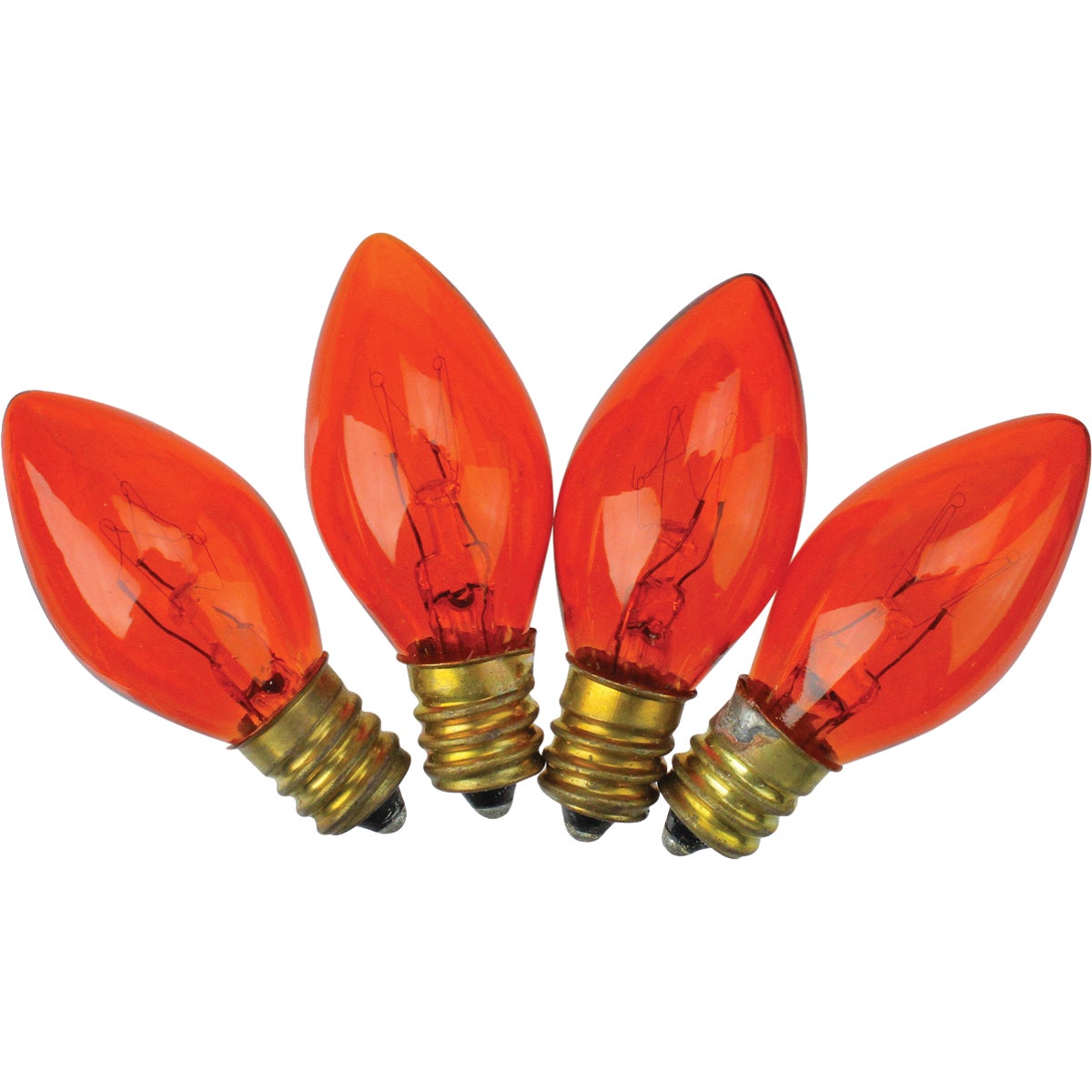 4PK C7 ORNG TRANS BULB - 1415-06 by J Hofert    P