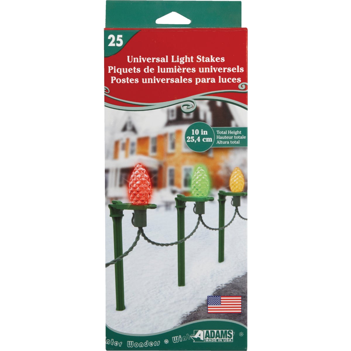 25PK 8" LIGHT STAKE - 9104991634 by Adams Mfg/christmas
