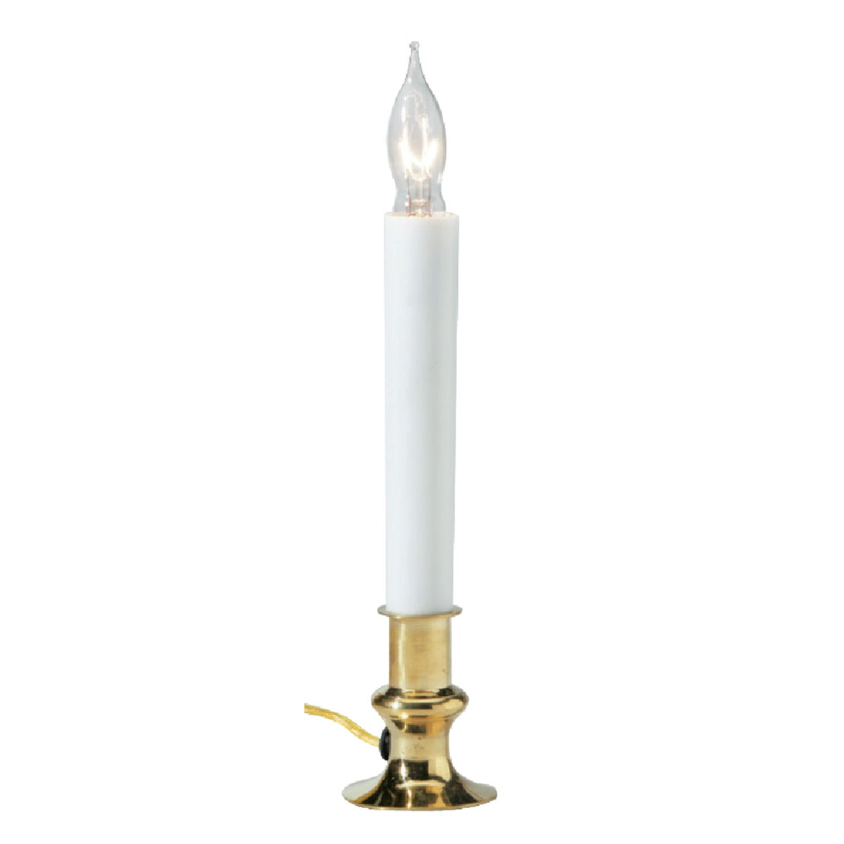 BRASS ELECTRIC CANDLE - 654350 by Gerson/ Domestic