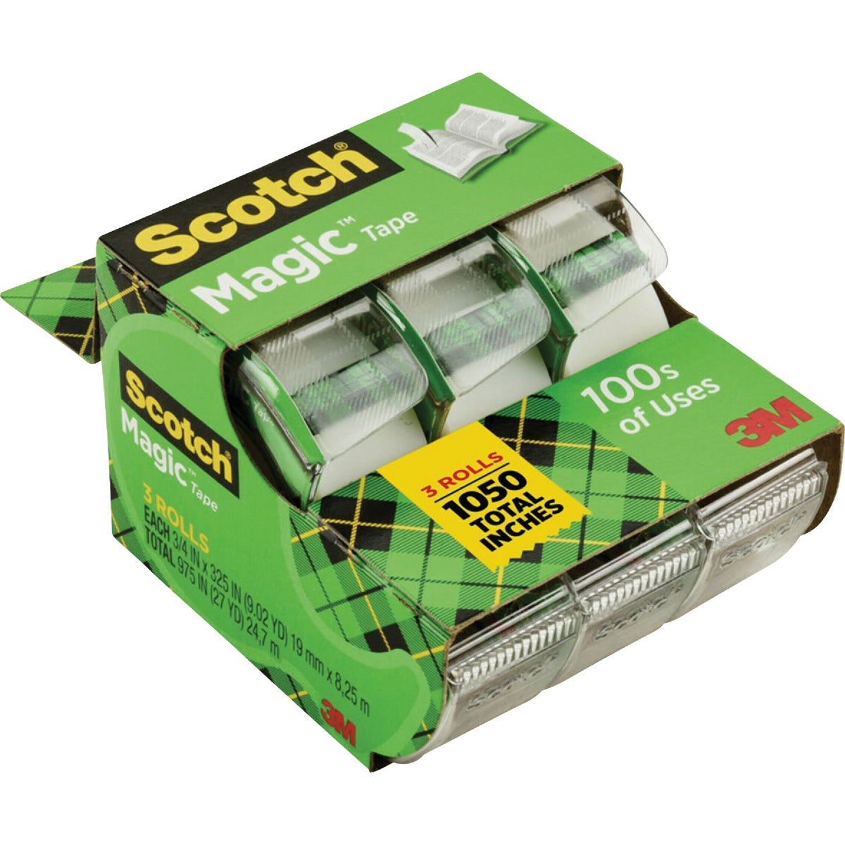 3PK 3/4X300" MAGIC TAPE - 3105 by 3m Co