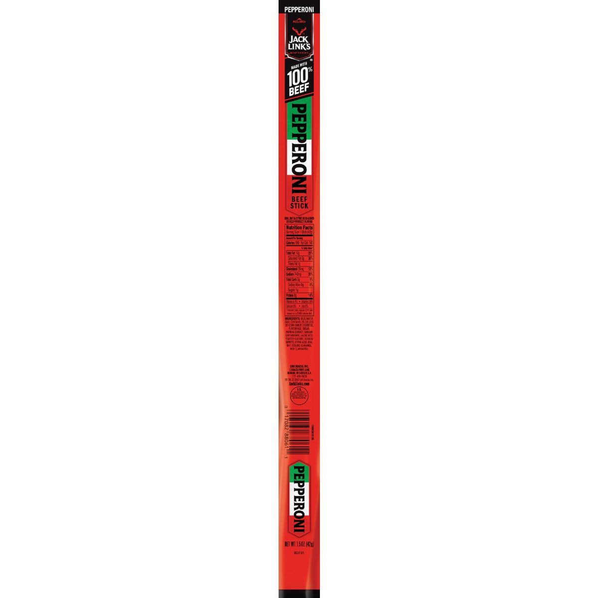 1.5OZ PEPRONI BEEF STICK - 88261 by Jack Links