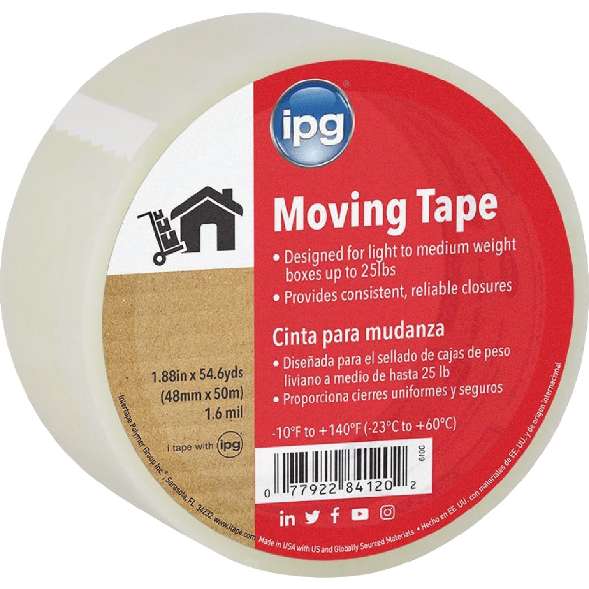 2"X55YD CLEAR TAPE - 610C by Intertape Polymer