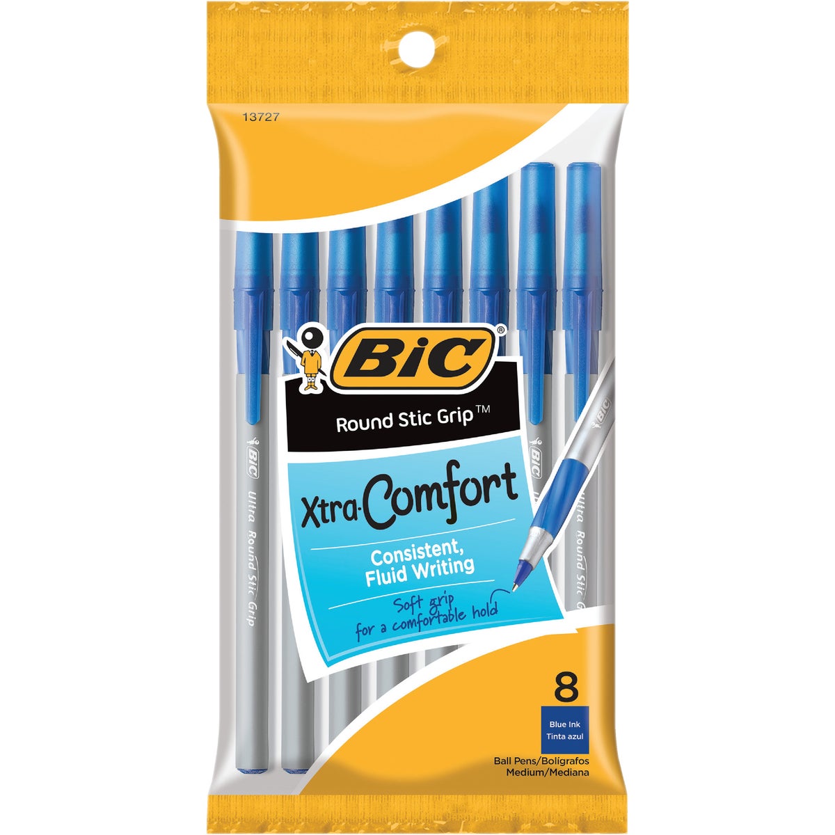 Bic Corporation 8PK BLUE RND STIC PEN GSMGP81-BLU
