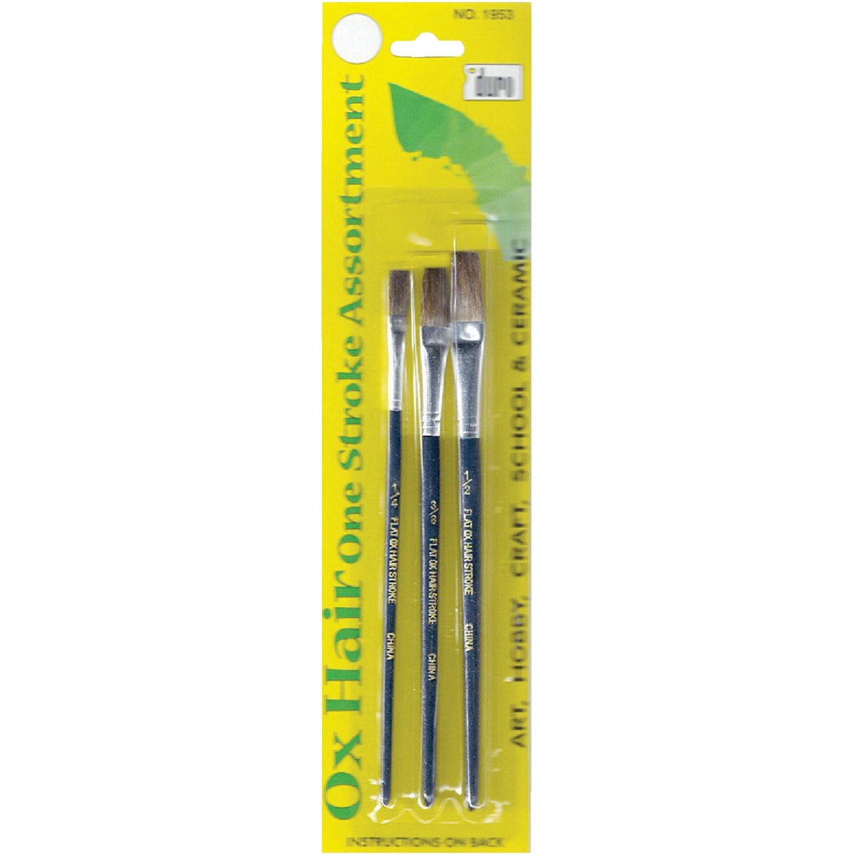 Duro Art 3PC OX HAIR BRUSH 1953