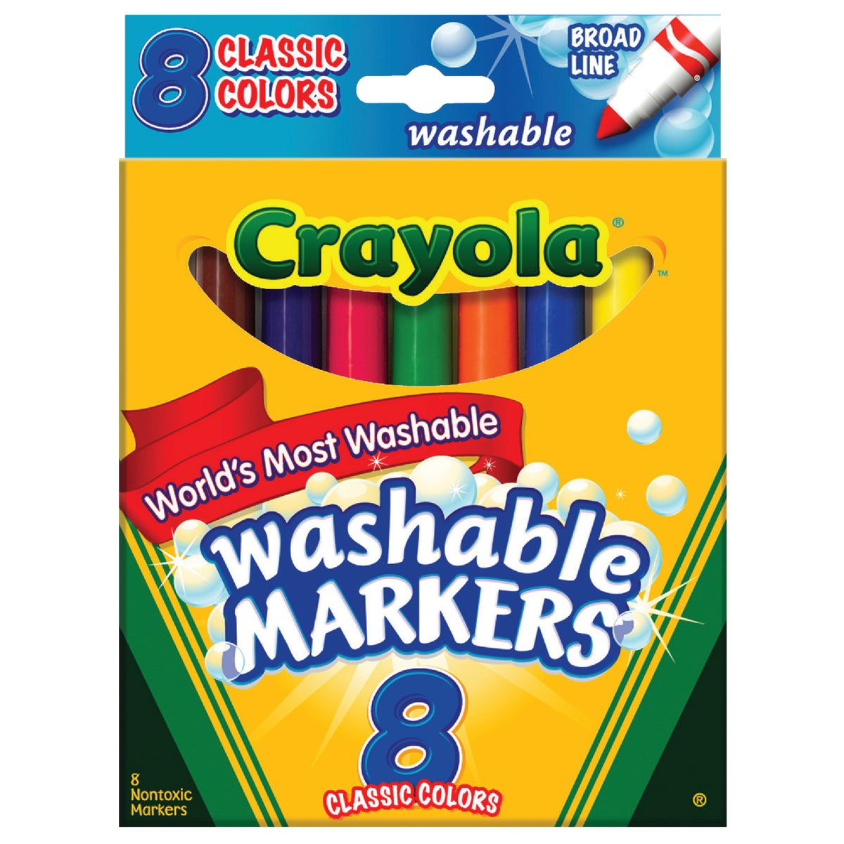 8CT COLOR MARKERS - 58-7808 by Crayola L L C